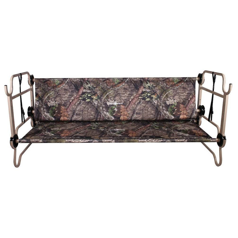 Disc-O-Bed XL Cam-O-Bunk Bunked Mossy Oak Double Cot w/ Organizers (For Parts)
