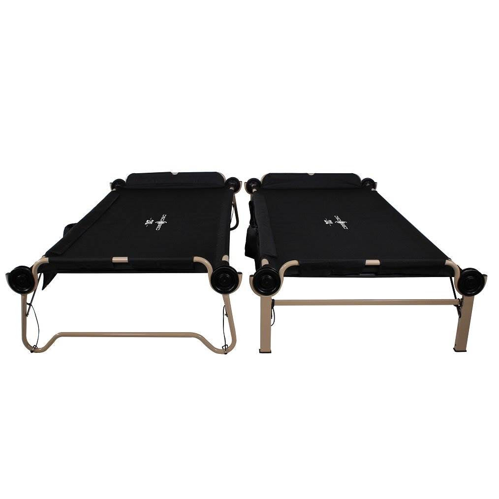 Disc-O-Bed 2XL Cam-O-Bunk Benchable Double Cot w/Organizers & No Slip Foot Pads