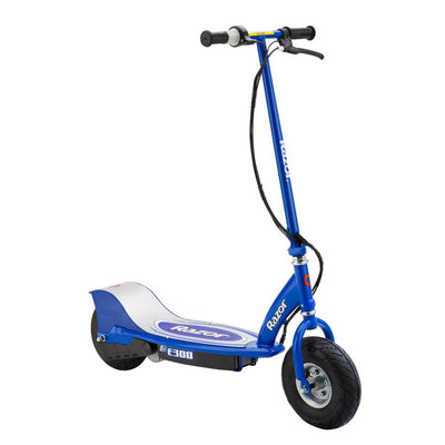 Razor Blue E300 and Pink E175 Electric 24V Rechargeable Motorized Kids Scooters