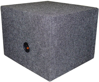 Q-Power 15" Single Empty Vented Car Audio Subwoofer Sub Box Enclosure (2 Pack)
