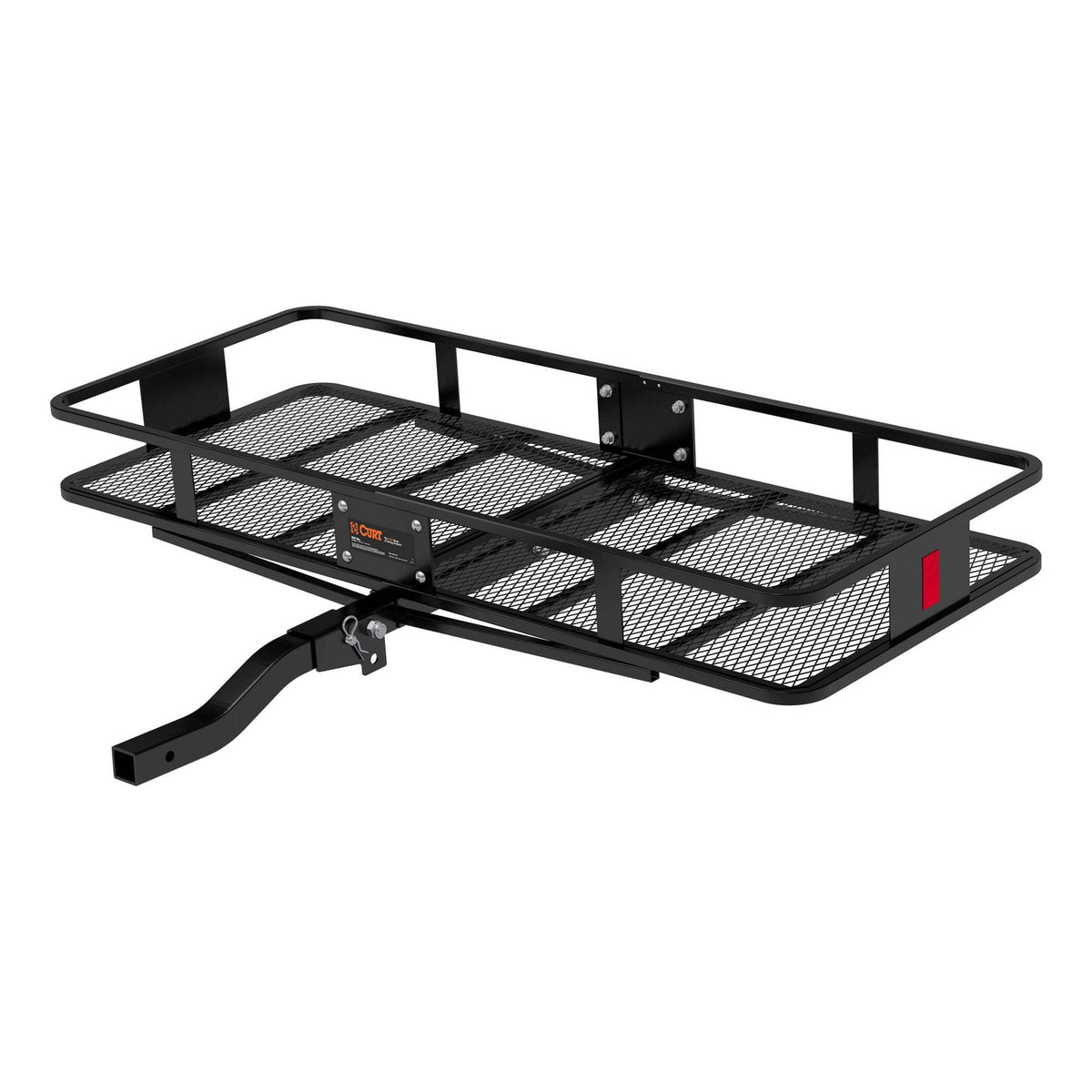 Curt Vehicle Folding Mounting Basket Style Cargo Carrier + Rainproof Cargo Bag