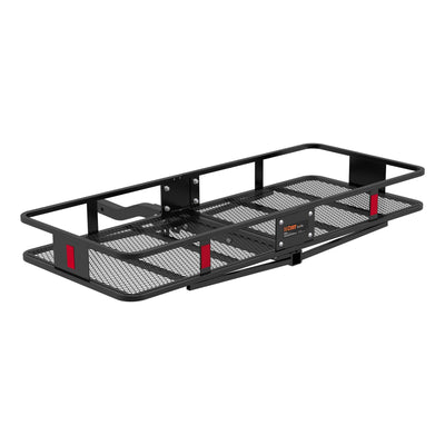 Curt Vehicle Folding Mounting Basket Style Cargo Carrier + Rainproof Cargo Bag