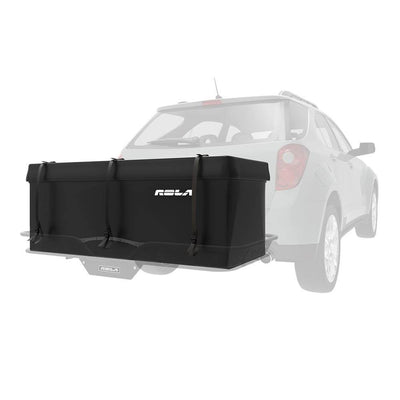 Curt Vehicle Folding Mounting Basket Style Cargo Carrier + Rainproof Cargo Bag