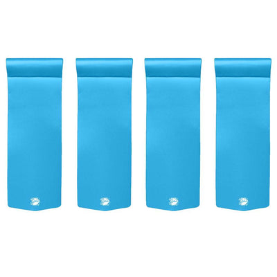 TRC Recreation Splash 70 Inch Raft Lounger Pool Lake Float, Marina Blue (4 Pack)