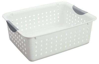 Sterilite Medium & Small Ultra Plastic Storage Bin Organizer Basket (18 Pack) - VMInnovations