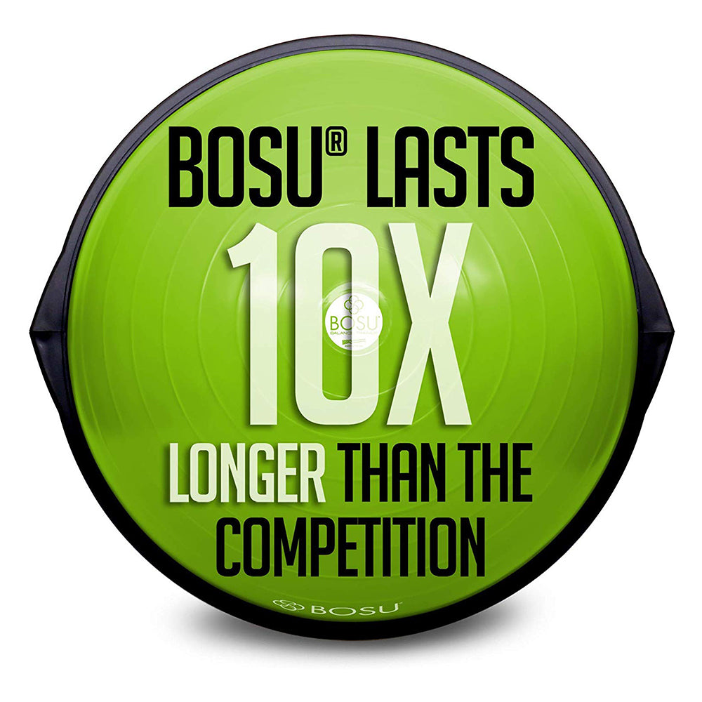 Bosu The Original Balance Trainer 65 cm Diameter, Black and Green (Open Box) - VMInnovations