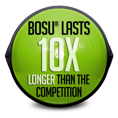 Bosu The Original Balance Trainer 65 cm Diameter, Black and Green (Open Box) - VMInnovations