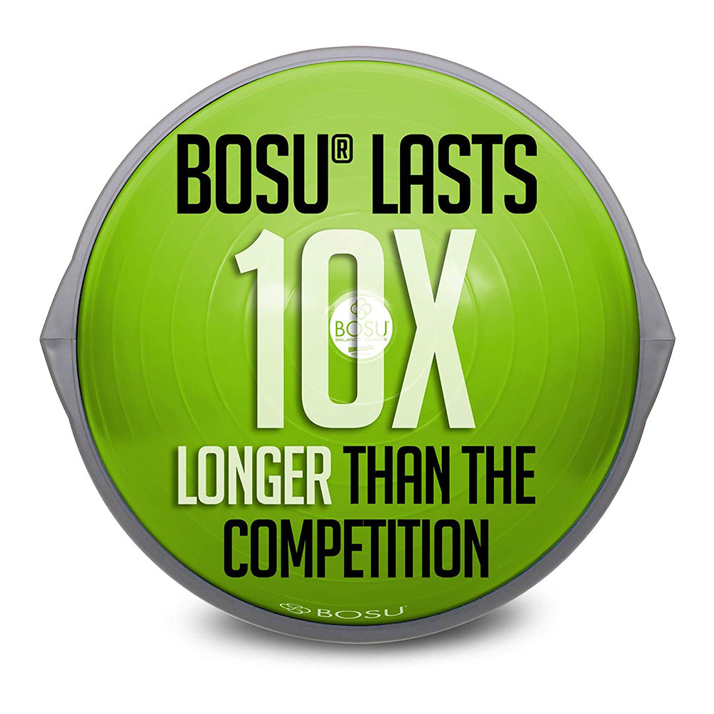Bosu The Original Balance Trainer 65 cm Diameter, Lime Green and Gray (Open Box) - VMInnovations
