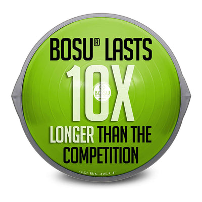 Bosu The Original Balance Trainer 65 cm Diameter, Lime Green and Gray (Open Box) - VMInnovations