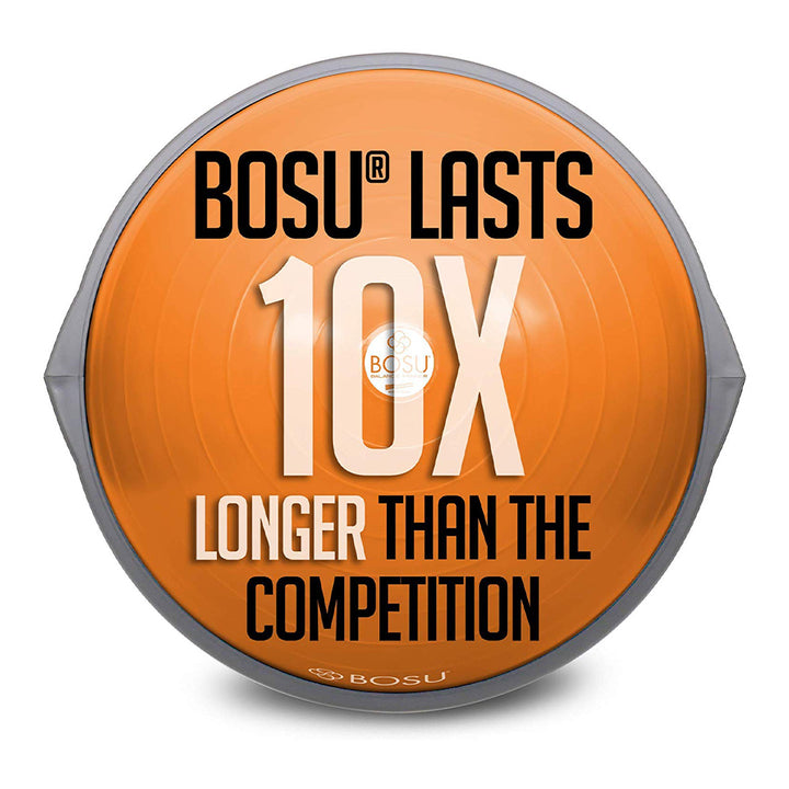 Bosu The Original Balance Trainer 65 cm Diameter Ball, Orange and Gray Open Box - VMInnovations