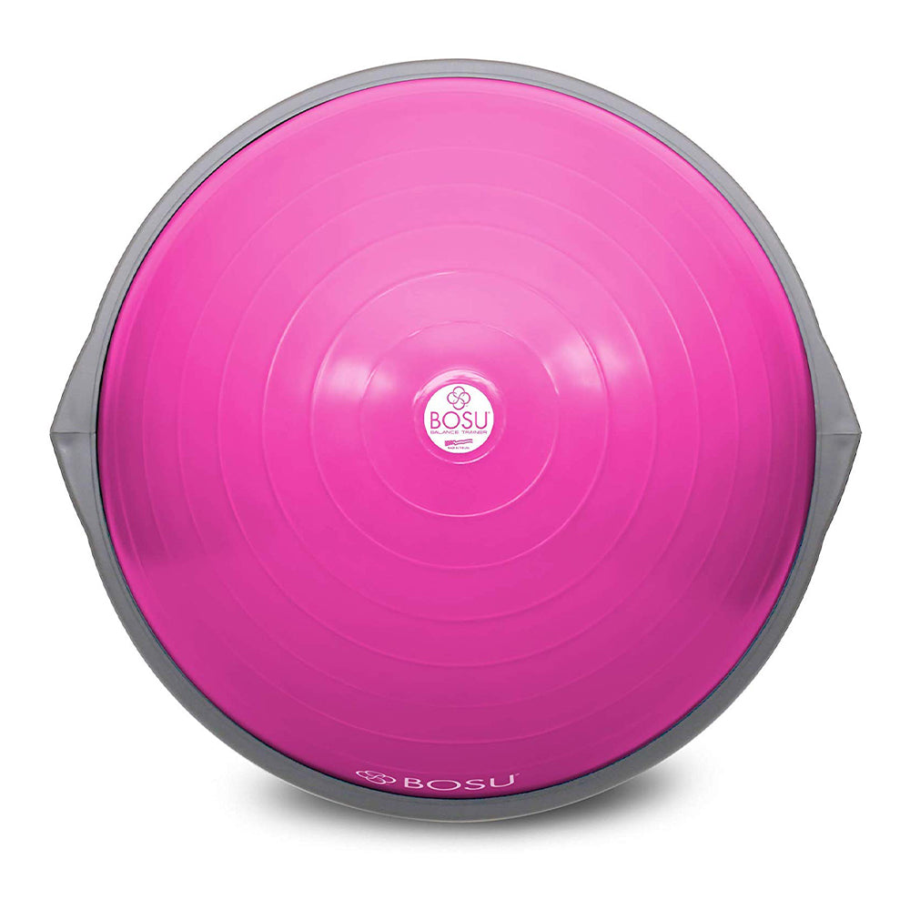 Bosu Home Gym The Original Balance Trainer 65 cm Diameter, Pink & Gray (Used) - VMInnovations