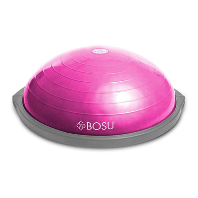 Bosu Home Gym The Original Balance Trainer 65 cm Diameter, Pink & Gray (Used) - VMInnovations