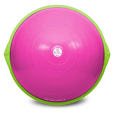 Bosu The Original Balance Trainer 65 cm Diameter, Pink and Lime Green (Used) - VMInnovations