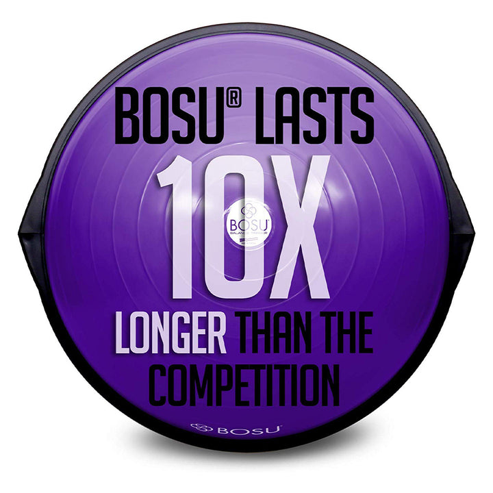 Bosu The Original Balance Trainer 65 cm Diameter, Black and Purple (Open Box) - VMInnovations