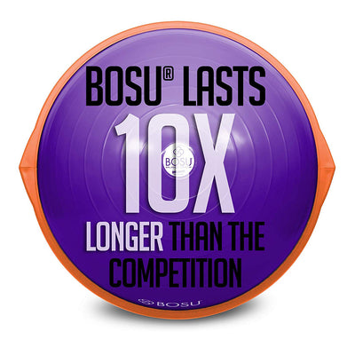 Bosu The Original Balance Trainer 65 cm Diameter, Purple and Orange (Used) - VMInnovations