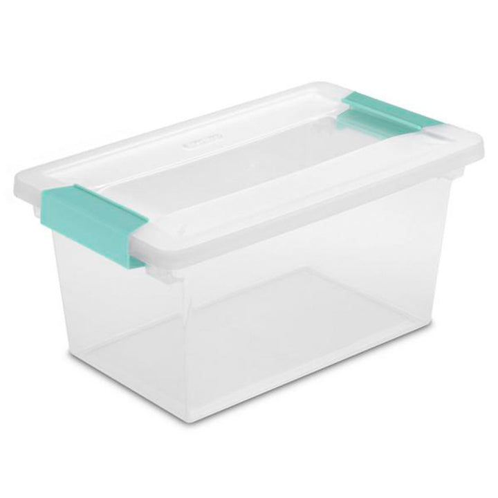 Sterilite Medium Clear Storage Tote, 4 Pack, & Large Clear Storage Tote, 4 Pack