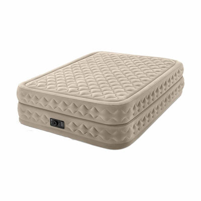 Intex Queen 20 Inch DuraBeam Airbed Mattress (2 Pack) + 16-Person 3-Season Tent