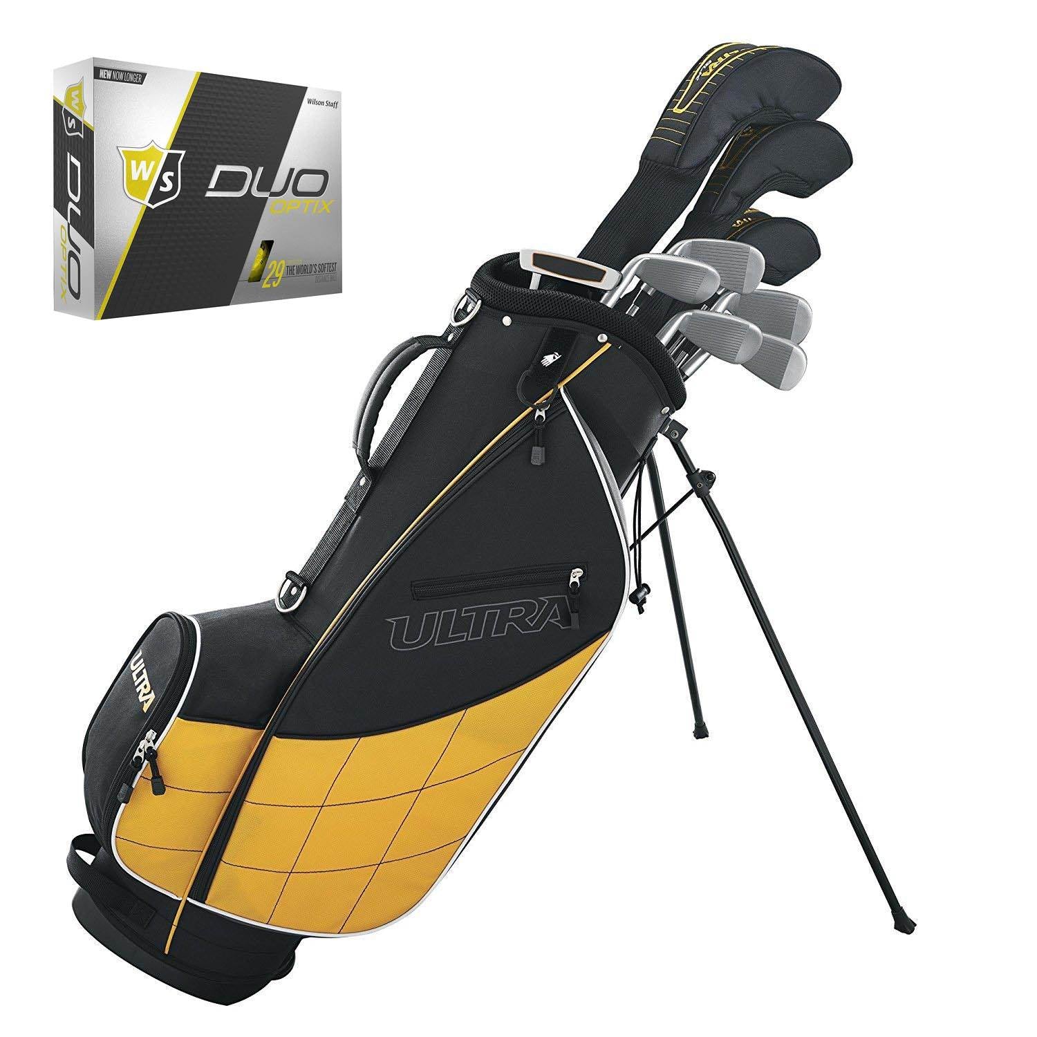Wilson Ultra Men's Complete Right Handed Golf Club Set with 1 Dozen Golf Balls