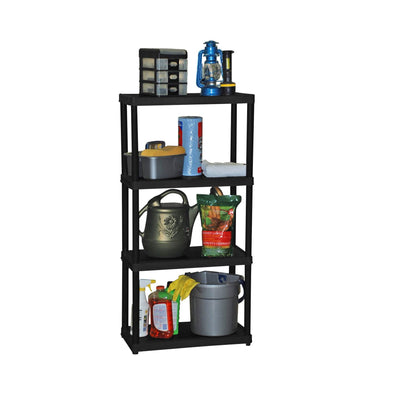 Gracious Living 4-Tier Shelf (2 Pack), Life Story Storage Box, 20 Gal (14 Pack) - VMInnovations