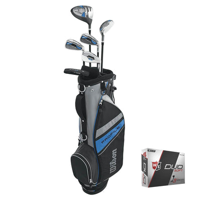 Wilson 2017 Profile Complete Junior Right Hand Golf Set & Bag, Blue + Golf Balls