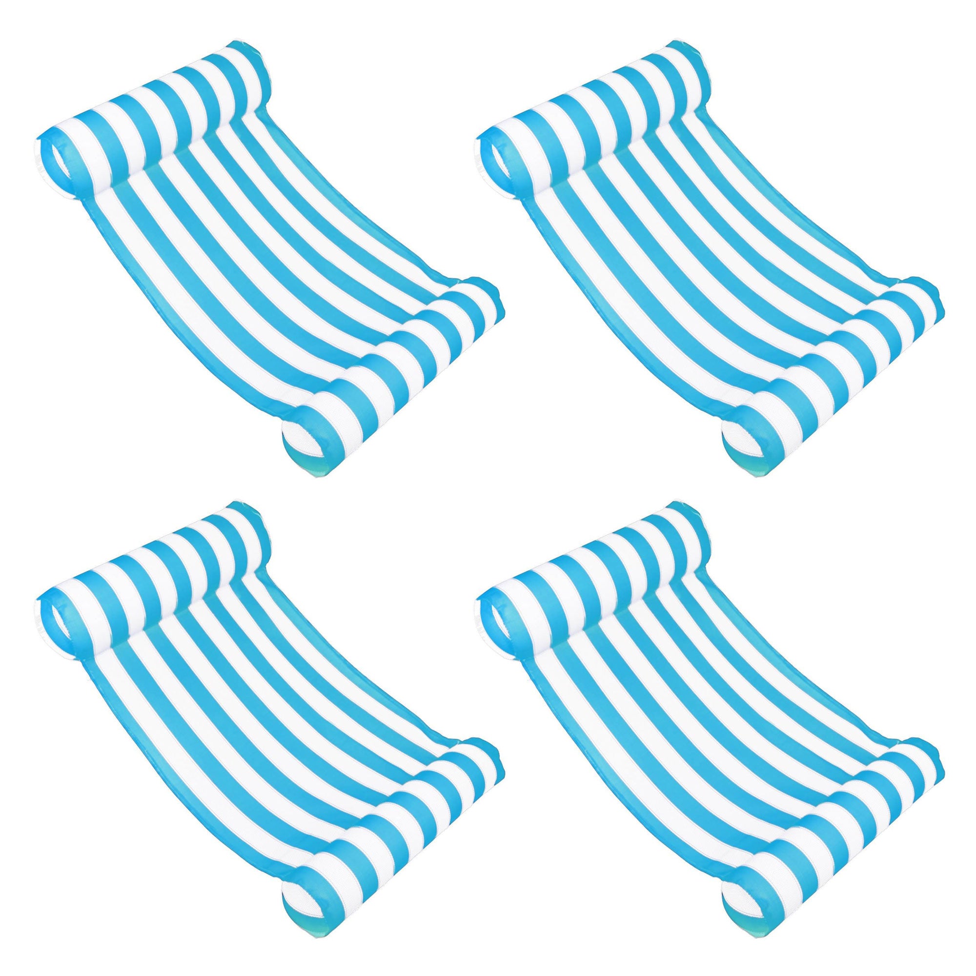 Swimline Premium Swimming Pool Floating Water Hammock Lounge Chair, (4 Pack)