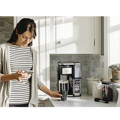 Ninja Single Serve Pod Free Auto IQ Coffee Maker Machine + 100 Recipe Cook Book