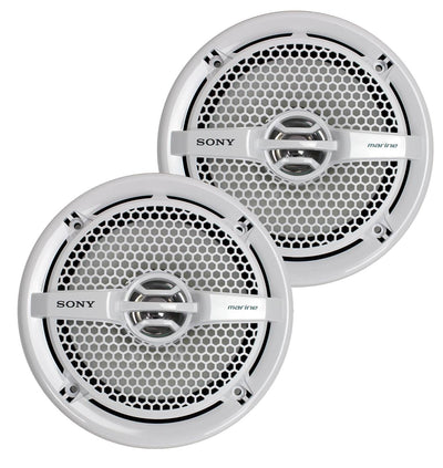 Sony XS-MP1611 6.5" 140 Watt Dual Cone Marine Speakers Stereo, Pair  (6 Pack) - VMInnovations