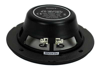 Sony XS-MP1611 6.5" 140 Watt Dual Cone Marine Speakers Stereo, Pair  (6 Pack) - VMInnovations