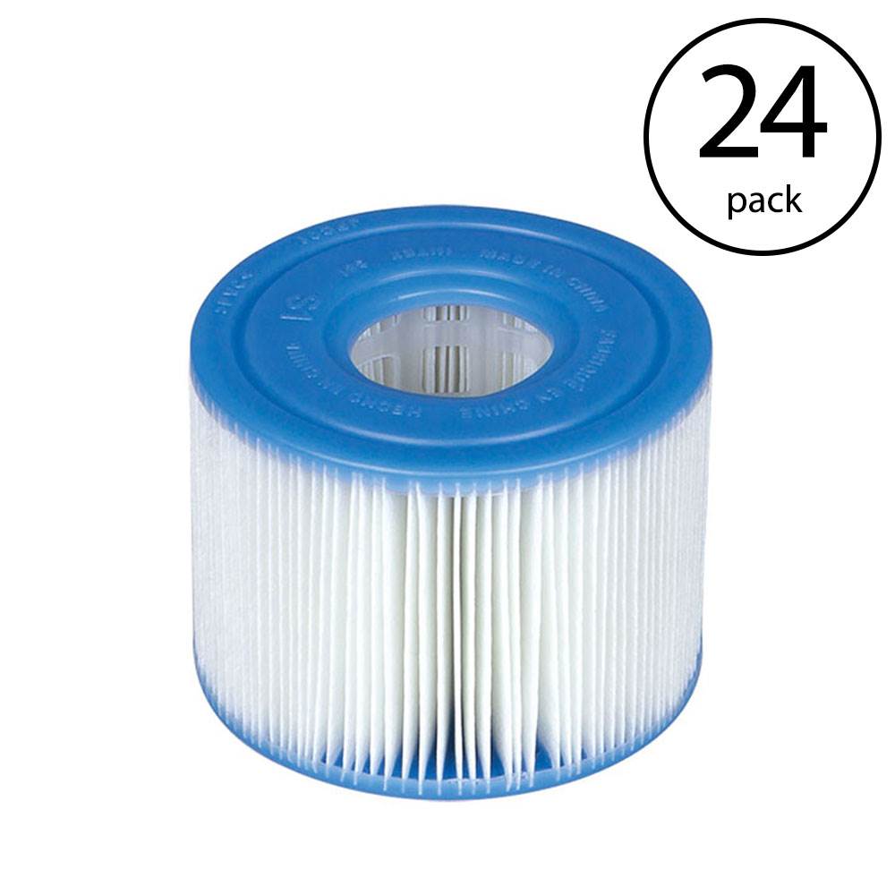 Intex PureSpa Type S1 Easy Set Pool Filter Replacement Cartridges (24 Filters) - VMInnovations