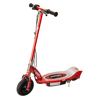 Razor E100 Kid Ride On 24V Motorized Electric Powered Scooters, Red & Black