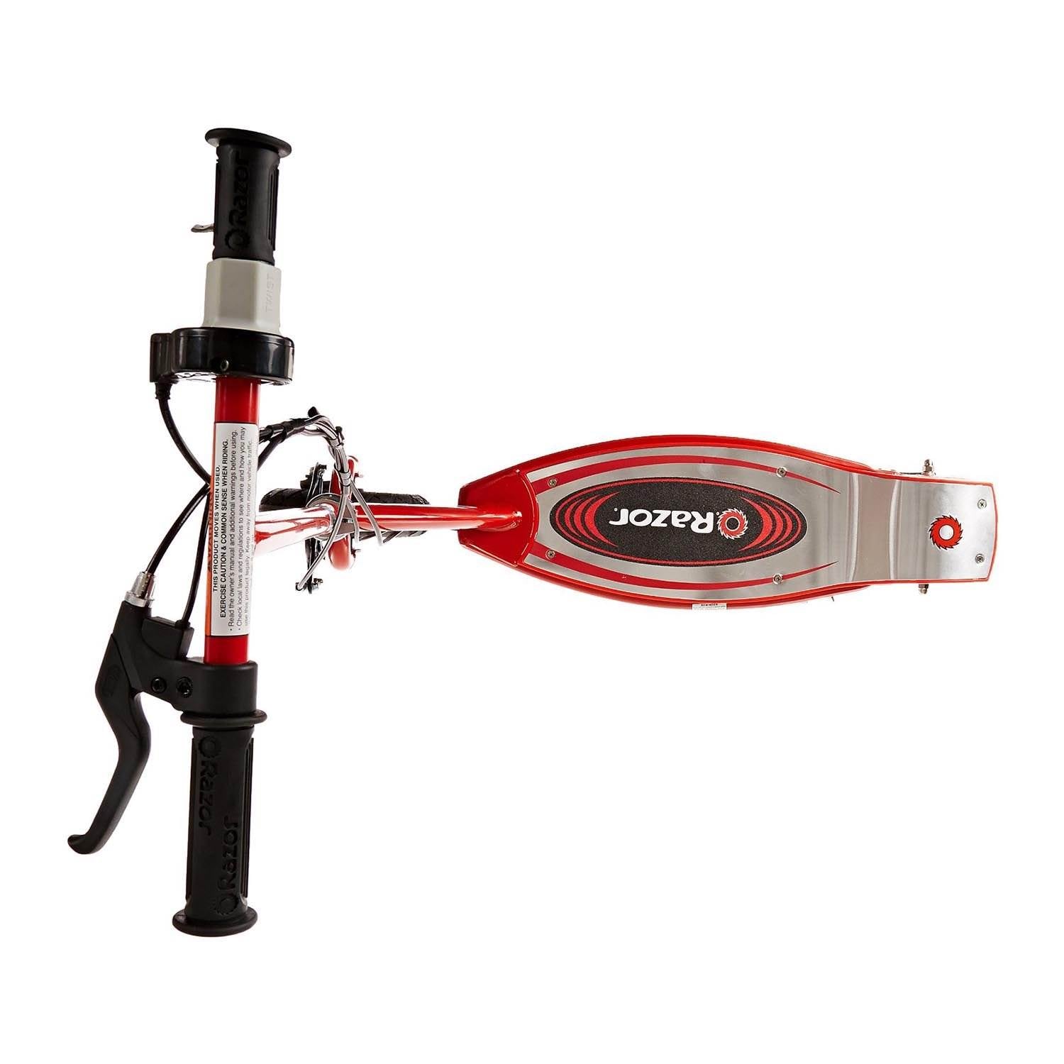 Razor E100 Kid Ride On 24V Motorized Electric Powered Scooters, Red & Black