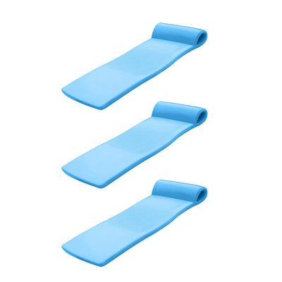 TRC Recreation Sunsation 70" Foam Raft Lounger Pool Float, Bahama Blue (3 Pack)