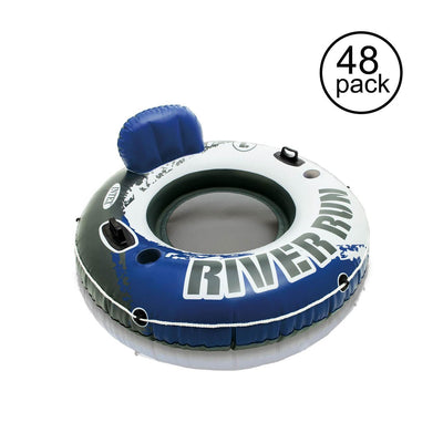 Intex River Run 1 Person Inflatable Floating Tube Lake/Pool/Ocean Raft (48 Pack)