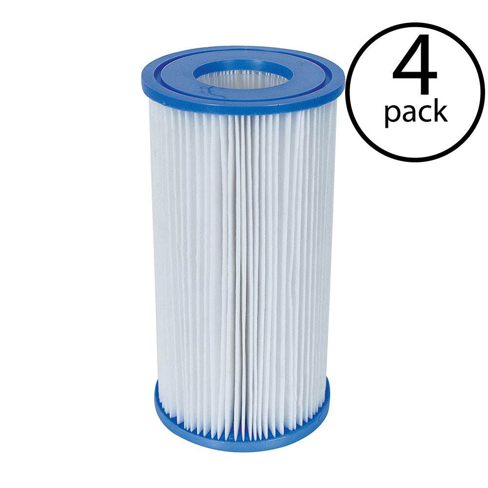 Coleman Type III A/C Swimming Pool Filter Pump Replacement Cartridge (4 Pack)