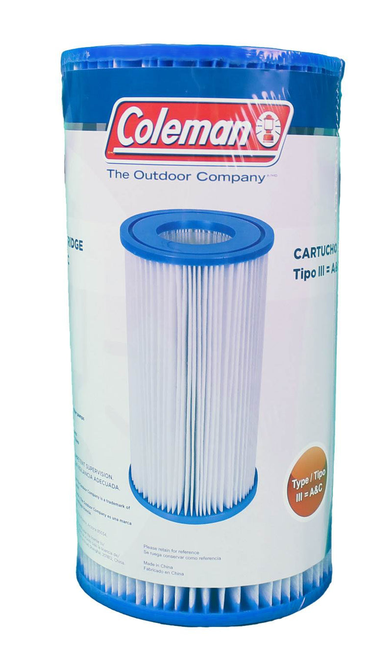 Coleman Type III A/C Swimming Pool Filter Pump Replacement Cartridge (4 Pack)