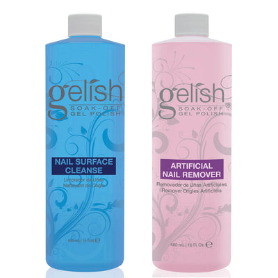 Gelish Cleanser & Polish Remover for Soak Off Gel Nail Polish, 16 Fluid Ounces