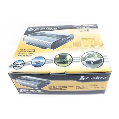 Cobra 1500W 12V DC to 120V AC Car Power Inverter, 3 Outlets and USB (6 Pack)