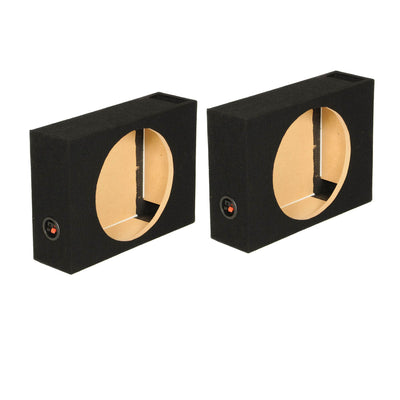 QPower SHALLOW110 10" Vented Shallow Subwoofer Sub Box Enclosure (2 Pack)