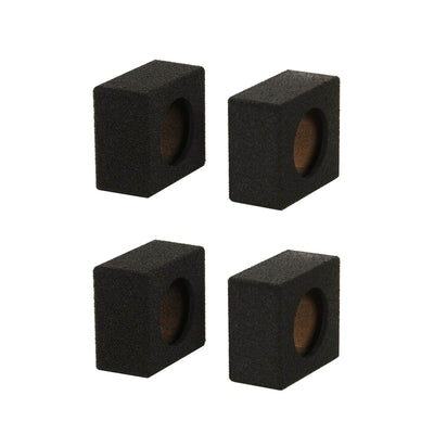 QPower QBomb 6.5" Bedliner Spray Car Speaker Box Enclosures, Pair (2 Pack)