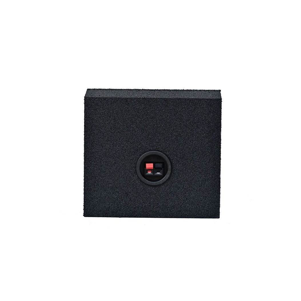 QPower QBomb 6.5" Bedliner Spray Car Speaker Box Enclosures, Pair (2 Pack)
