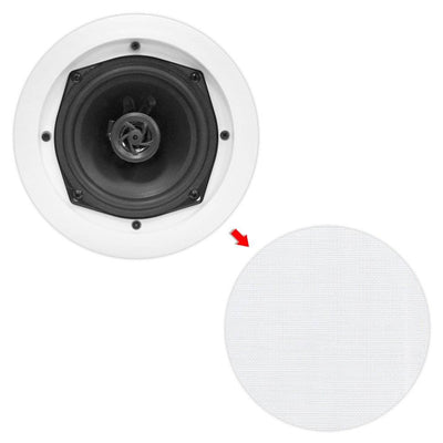PYLE PRO PDIC61RD 6.5'' 200W 2-Way In-Ceiling/Wall Speaker System White (6 Pack)