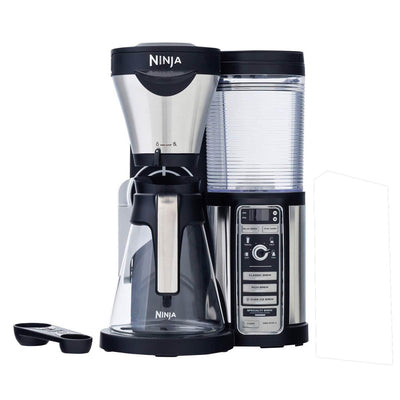 Ninja CF080 Coffee Bar Auto-IQ 1 Touch Maker with Glass Carafe + 100-Recipe Book