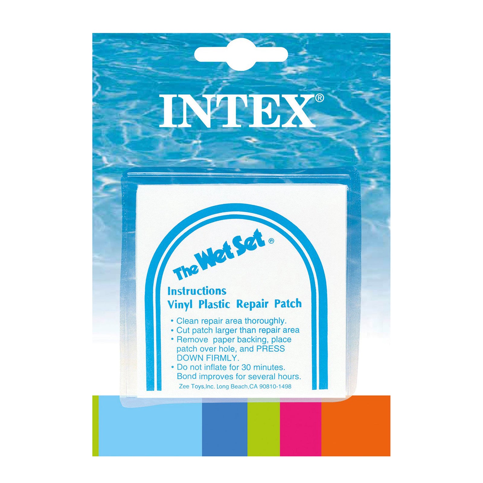 INTEX Wet Set Adhesive Vinyl Plastic Swimming Pool Tube Repair Patch 30 Pack Kit - VMInnovations