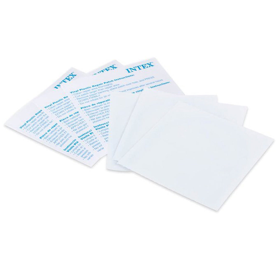 INTEX Wet Set Adhesive Vinyl Plastic Swimming Pool Tube Repair Patch 30 Pack Kit