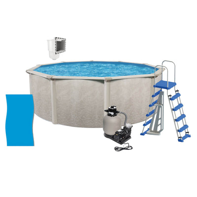 Aquarian Phoenix 21 Ft x 52 In Above Ground Pool w/ Pump, Ladder, & Accessories - VMInnovations