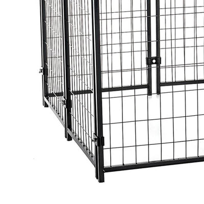 Lucky Dog 4' x 4' x 4.5' Covered Wire Dog Fence Kennel Pet Play Pen (4 Pack) - VMInnovations