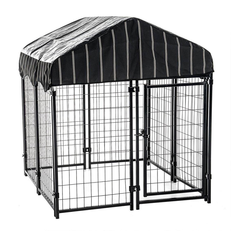 Lucky Dog 4 x 4.5 Ft Large Covered Wire Dog Fence Kennel Pet Play Pen, (10 Pack)