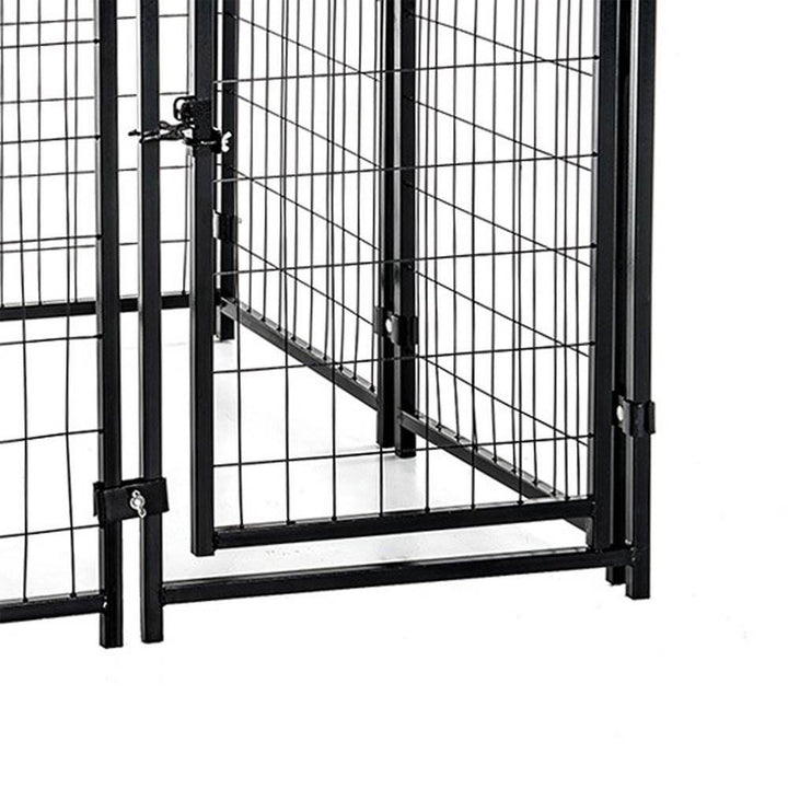 Lucky Dog 4' x 4' x 4.5' Covered Wire Dog Fence Kennel Pet Play Pen (2 Pack)