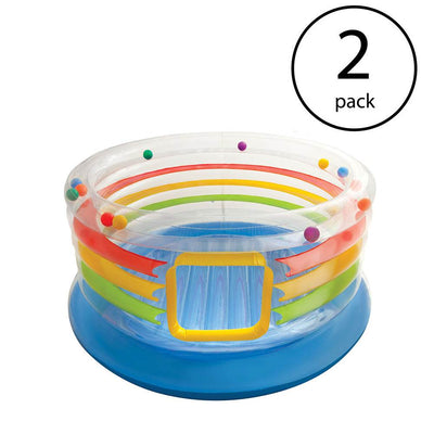 Intex Inflatable Jump-O-Lene Transparent Ring Bouncer for Kids Ages 3-6 (2 Pack)