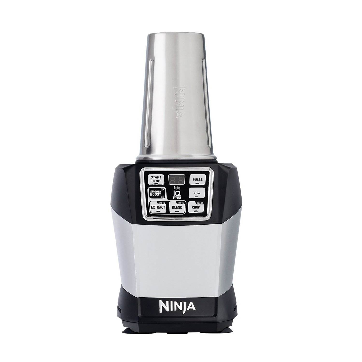 Ninja 24 Ounce Stainless Steel Portable To Go Nutri Ninja Cup w/ Lid (4 Pack)